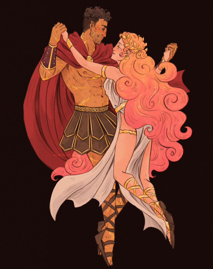 SIMPLE COLORED FULL BODY ( 2 CHARACTERS )