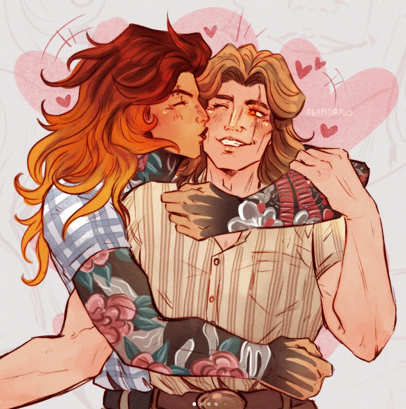 SIMPLE COLORED BUST ( 2 CHARACTERS )